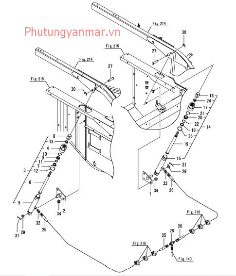 Ống guồng quay - cách đầu 2.3m